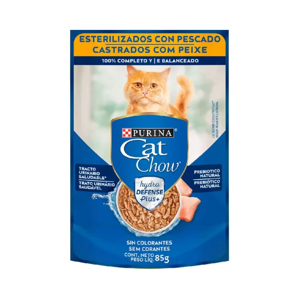 Cat Chow Pouch Esterilizado (Pescado) 85GR