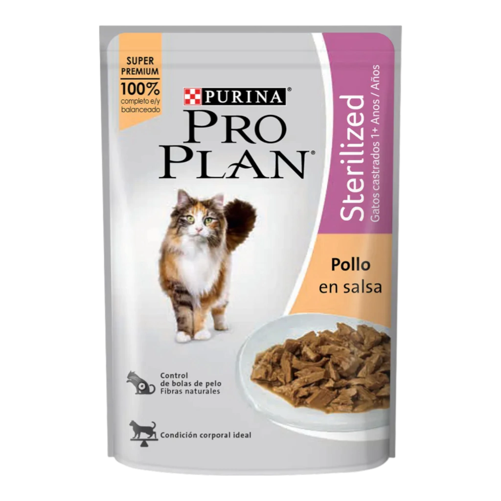 Pro Plan Pouch Gato Esterilizado (Pollo) 85GR