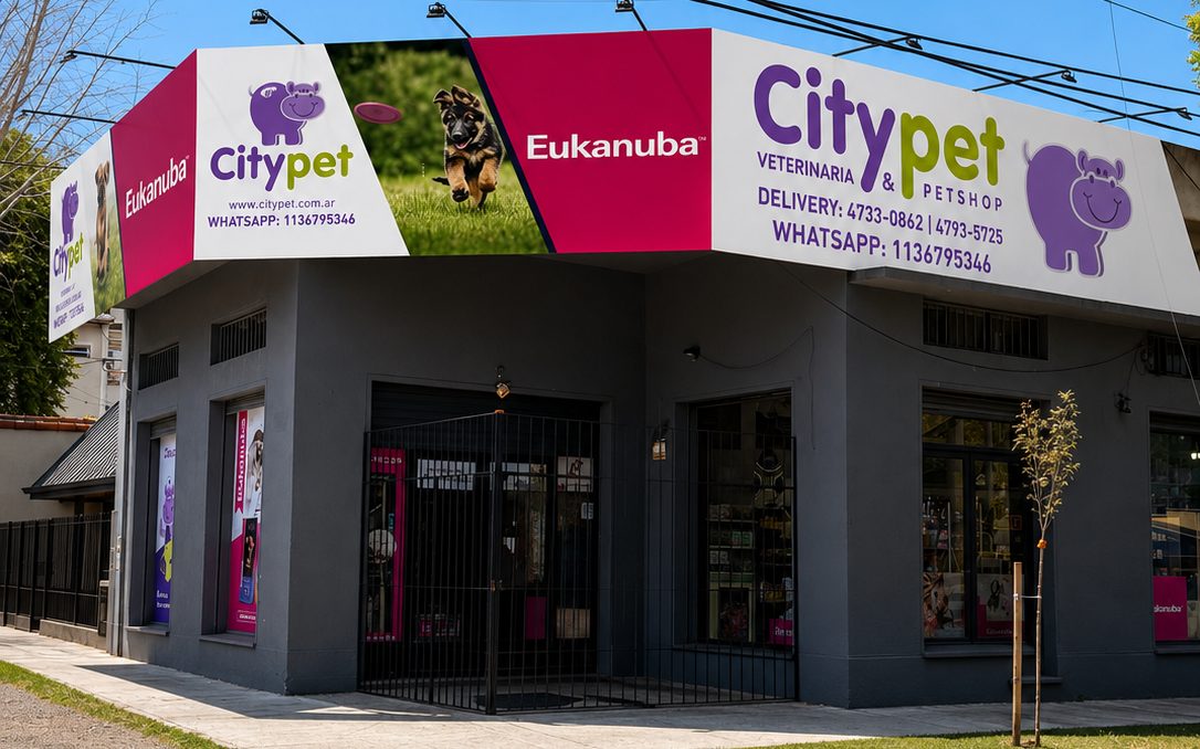 Frente de la sucursal de CityPet